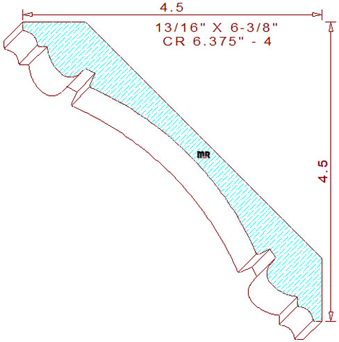 Crown 6-3/8" - 4 Crown 6-3/8" - 4