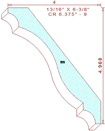 Crown 6-3/8" - 9 Crown 6-3/8" - 9