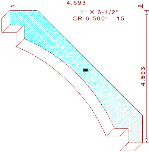 Crown 6-1/2" - 15 Crown 6-1/2" - 15