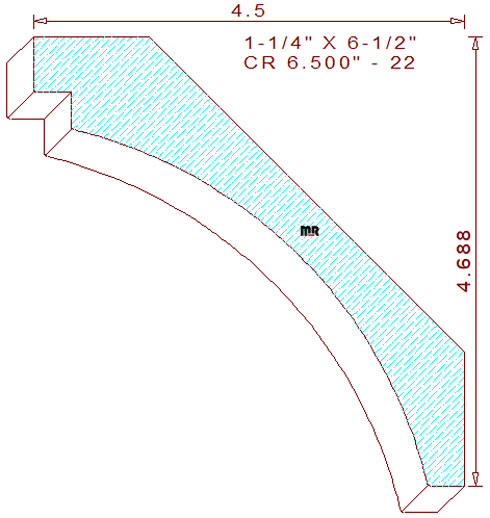 Crown 6-1/2" - 22 Crown 6-1/2" - 22