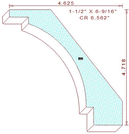 Crown 6-9/16" Crown 6-9/16"