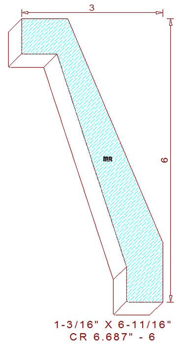 Crown 6-11/16" - 6 Crown 6-11/16" - 6