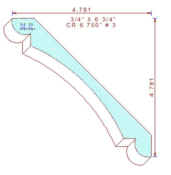 Crown Mould 6-3/4" - 3