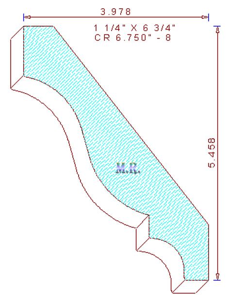 Crown Mould 6-3/4" - 8