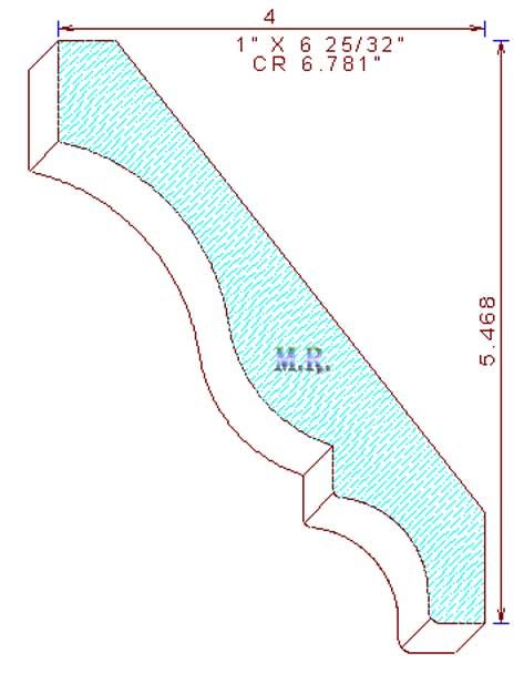 Crown Mould 6-25/32"