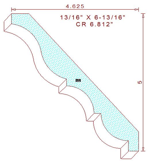 Crown Mould 6-13/16" Crown Mould 6-13/16"