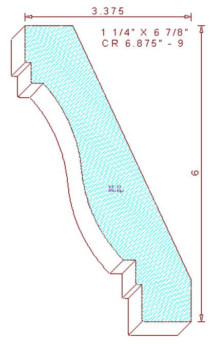 Crown Moulding 6-7/8" - 9 Crown Moulding 6-7/8" - 9
