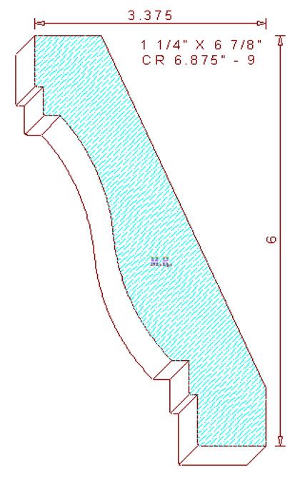 Crown Moulding 6-7/8" - 9