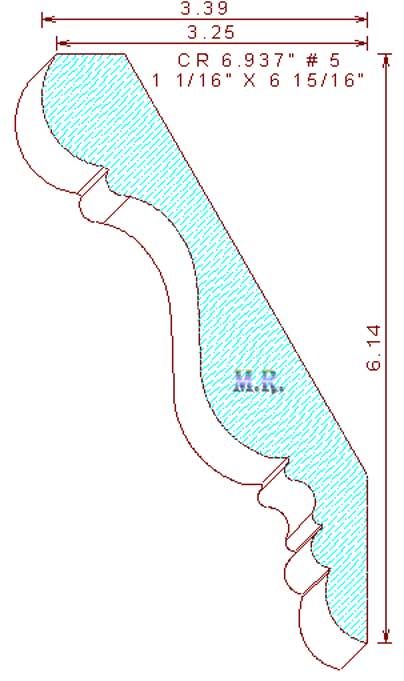 Crown Moulding 6-15/16" - 5