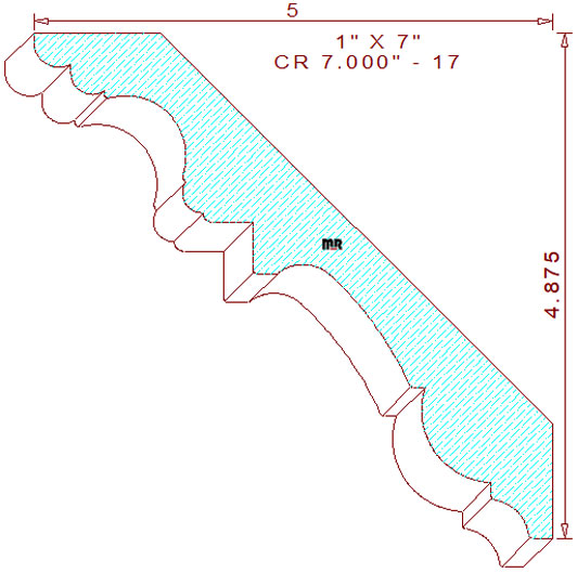 Crown Moulding 7" - 17