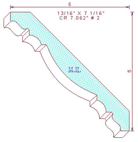 Crown Mould 7-1/16" - 2