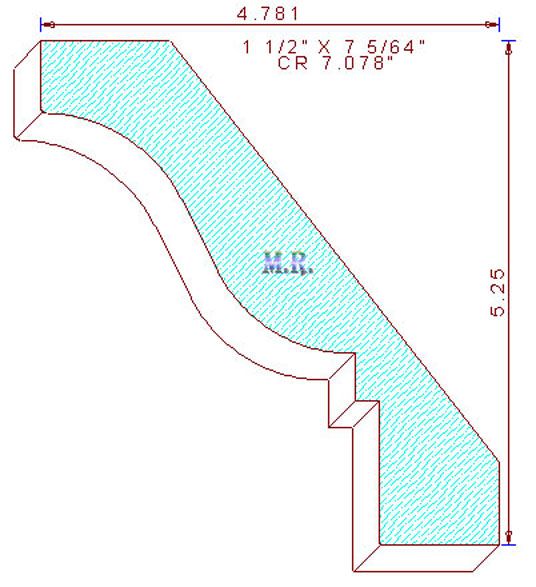 Crown 7-5/64" Crown 7-5/64"