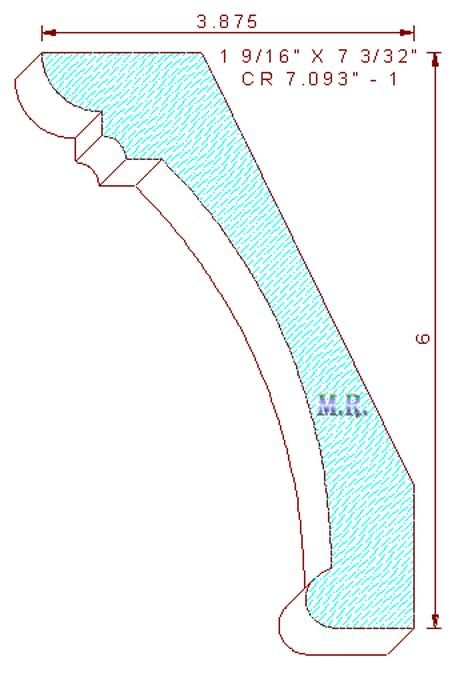 Crown Moulding 7-3/32" - 1