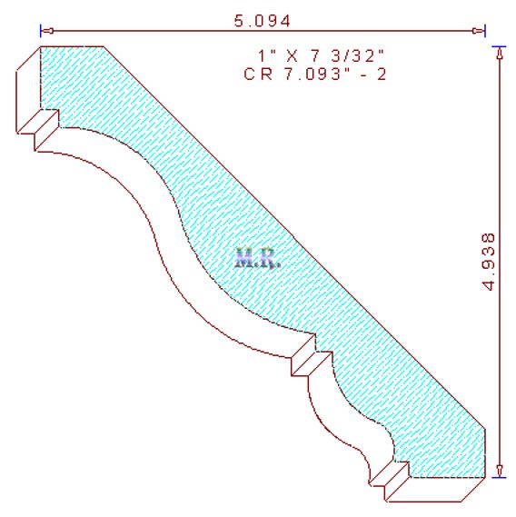 Crown Moulding 7-3/32" - 2