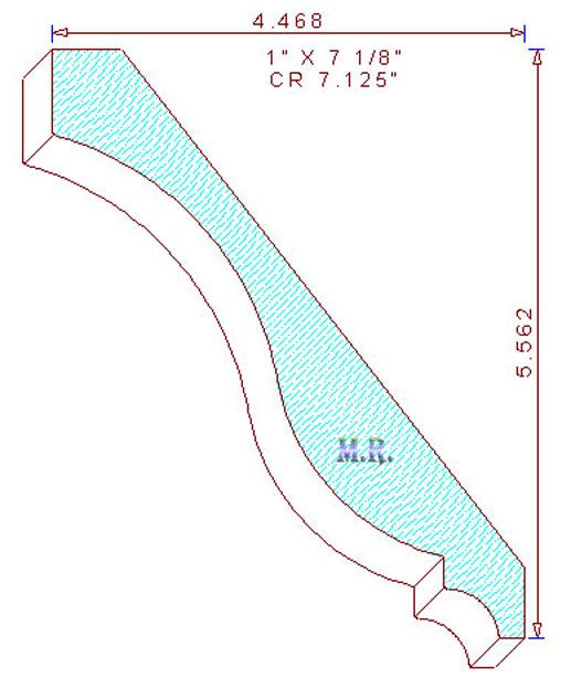 Crown Moulding 7-1/8" Crown Moulding 7-1/8"