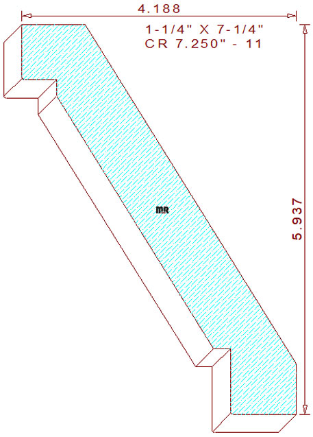 Crown Moulding 7-1/4" - 11