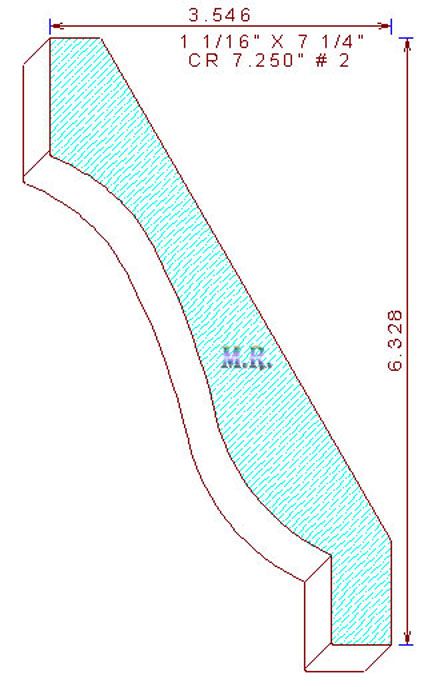 Crown Moulding 7-1/4" - 2