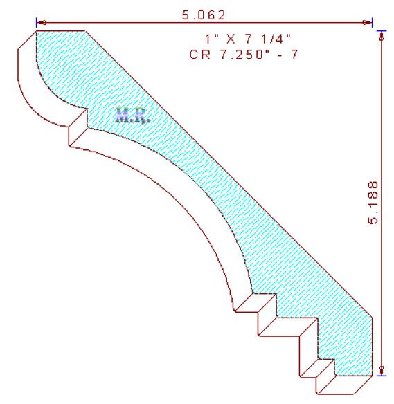 Crown Moulding 7-1/4" - 7