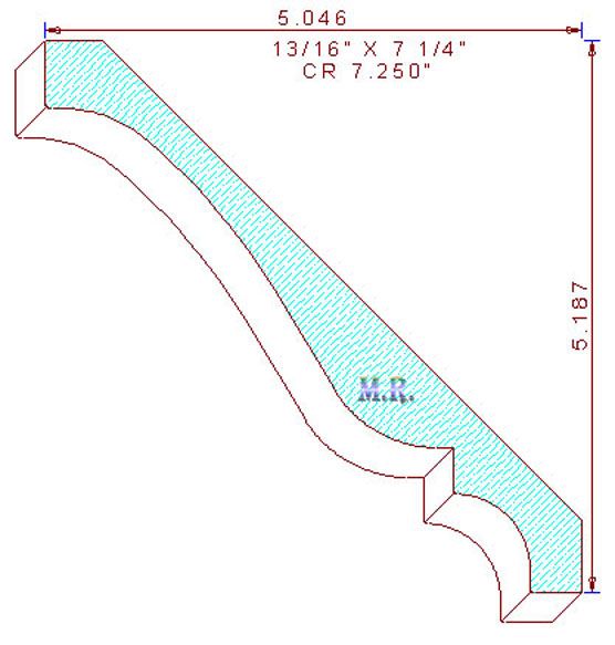 Crown Moulding 7-1/4" Crown Moulding 7-1/4"
