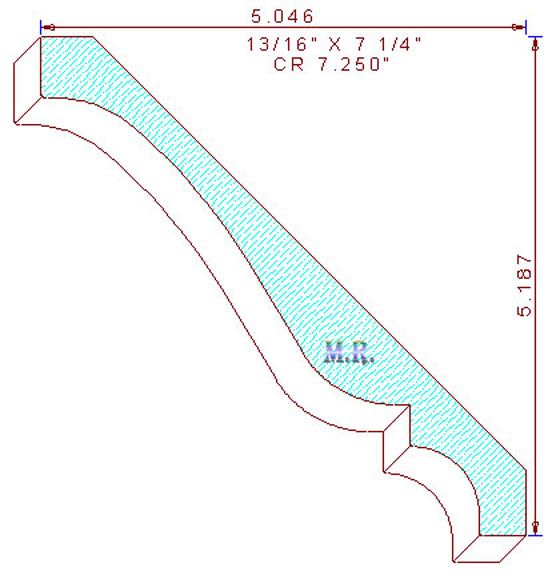 Crown Moulding 7-1/4" 