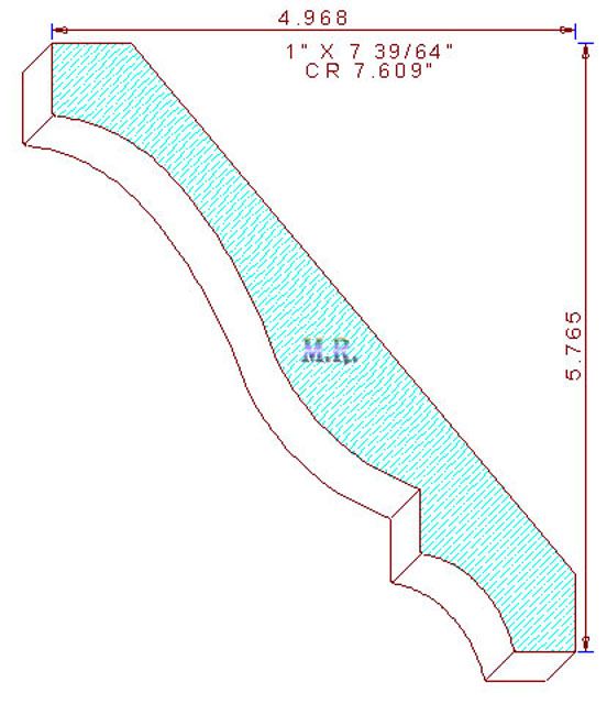 Crown Moulding 7-39/64"