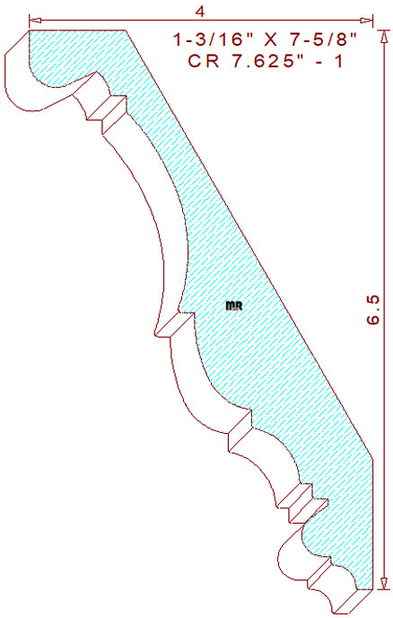 Crown Moulding 7-5/8" - 1