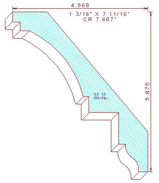 Crown Moulding 7-11/16" Crown Moulding 7-11/16"