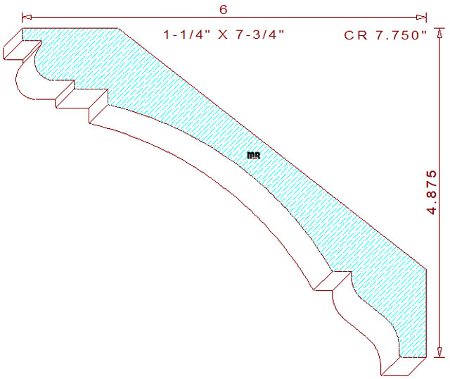 Crown Moulding 7-3/4" Crown Moulding 7-3/4"