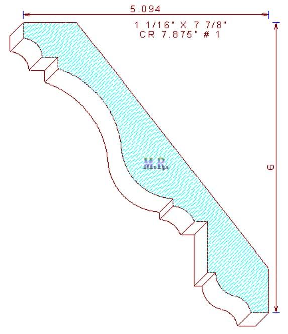 Crown Moulding 7-7/8" - 1