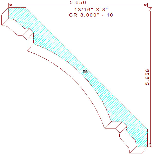 Crown Moulding 8" - 10