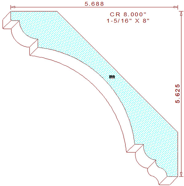 Crown Moulding 8"