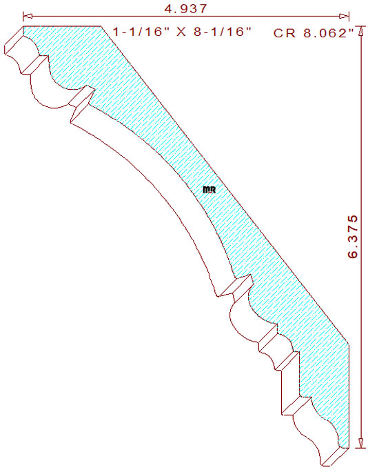 Crown Moulding 8-1/16"