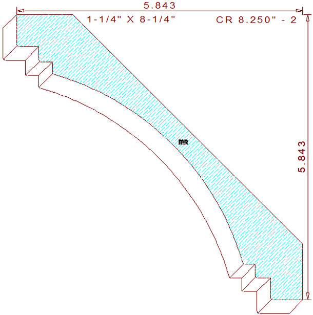 Crown 8-1/4" - 2 Crown 8-1/4" - 2