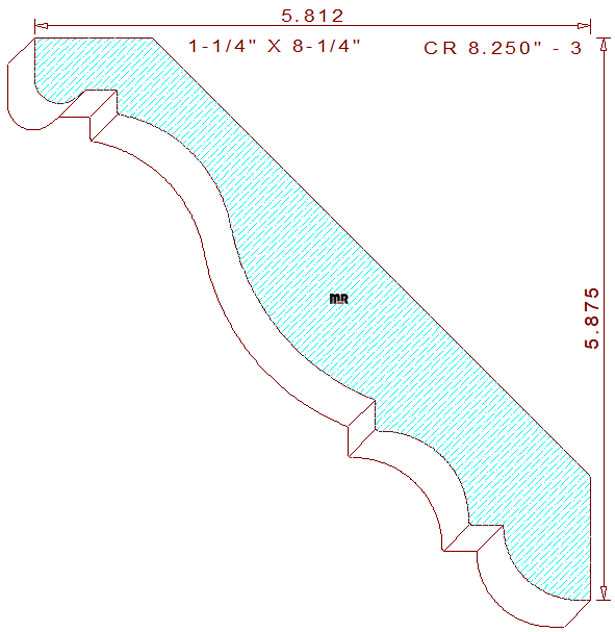 Crown 8-1/4" - 3 Crown 8-1/4" - 3