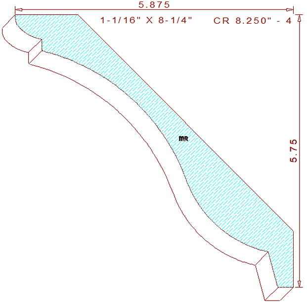 Crown 8-1/4" - 4 Crown 8-1/4" - 4