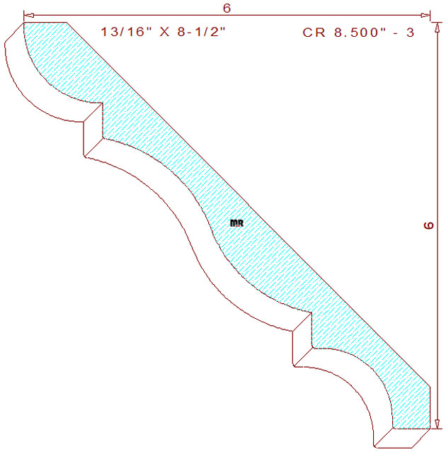 Crown 8-1/2" - 3 Crown 8-1/2" - 3