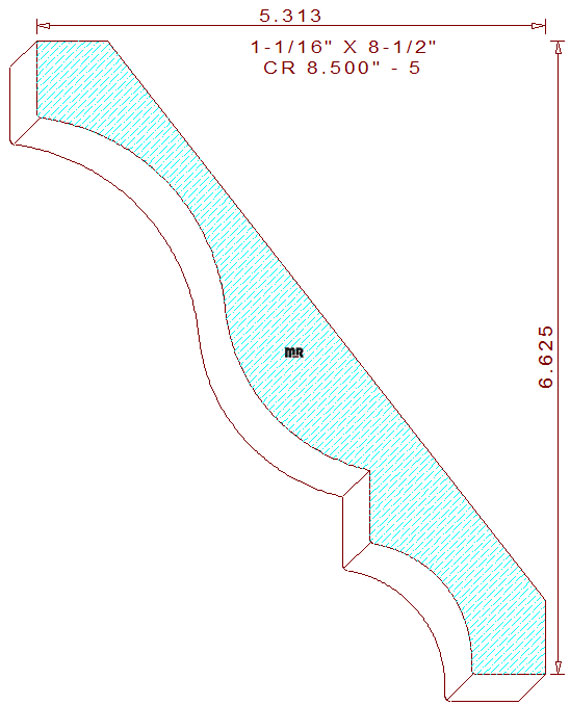 Crown 8-1/2" - 5 Crown 8-1/2" - 5