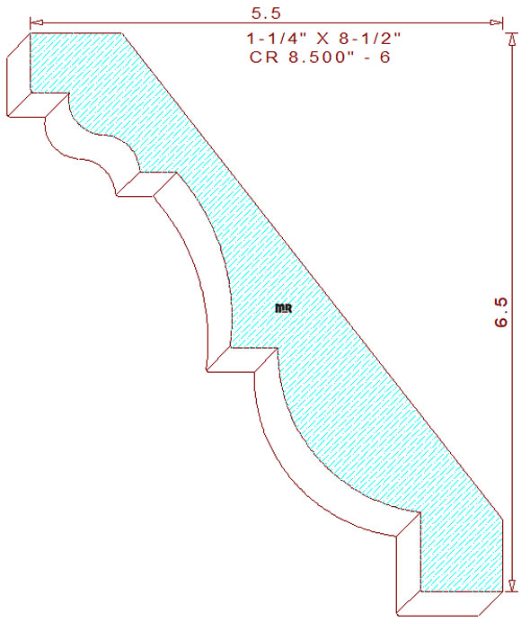 Crown 8-1/2" - 6 Crown 8-1/2" - 6
