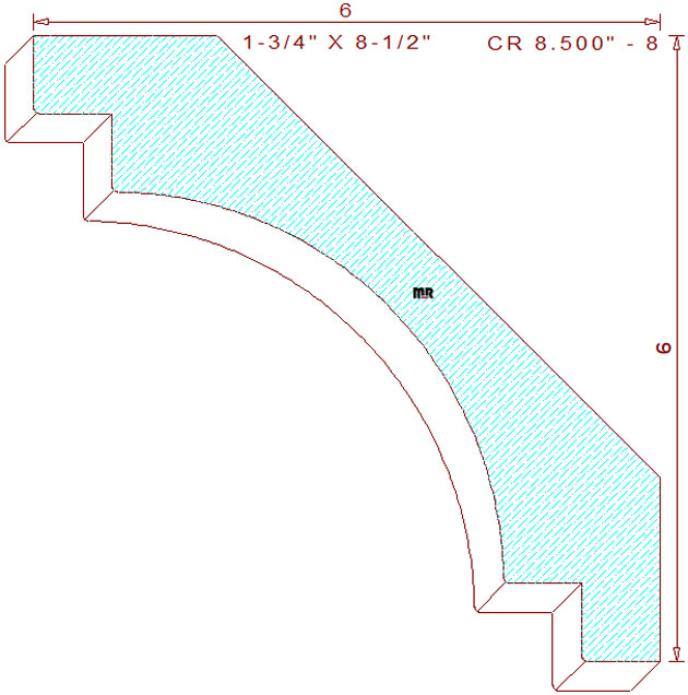Crown 8-1/2" - 8 Crown 8-1/2" - 8