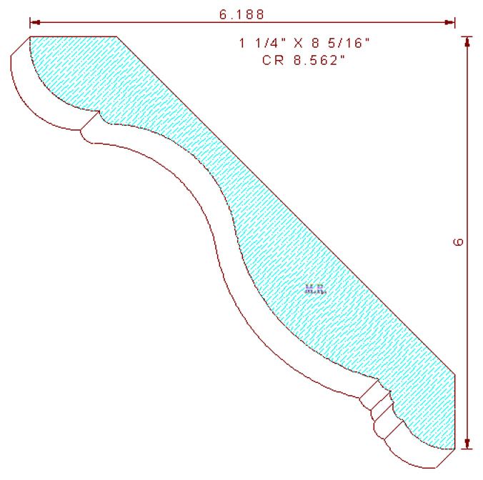 Crown Moulding 8-9/16"