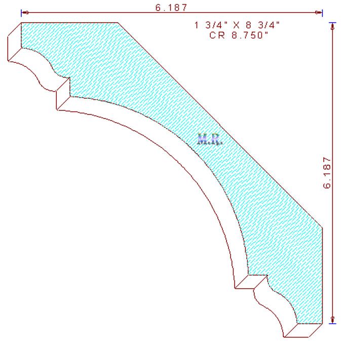 Crown Moulding 8-3/4" Crown Moulding 8-3/4"
