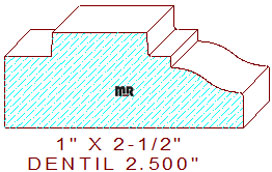 Dentil 2-1/2" Dentil 2-1/2"