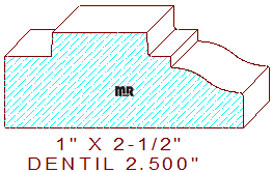 Dentil 2-1/2"