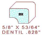 Dentil 53/64"