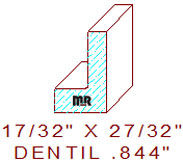 Dentil 27/32"