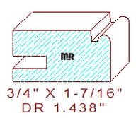 Drawer Front Moulding 1-7/16" Drawer Front Moulding 1-7/16"