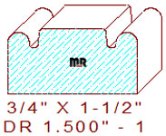 Face Frame Moulding 1-1/2" - 1 Face Frame Moulding 1-1/2" - 1