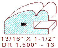 Drawer Front Moulding 1-1/2" - 13