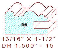 Drawer Front Moulding 1-1/2" - 15