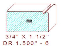 Face Frame Moulding 1-1/2" - 6 Face Frame Moulding 1-1/2" - 6